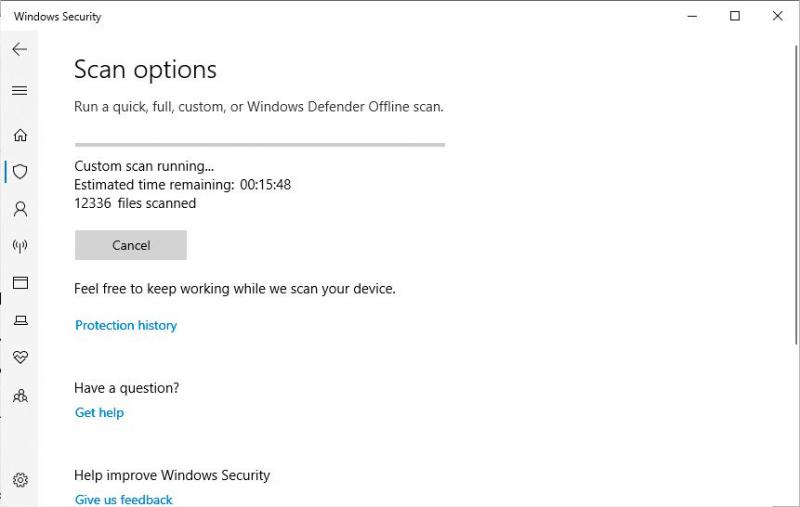 自定義掃描工作