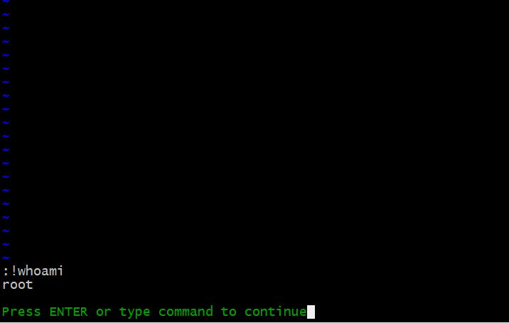 以root身份運行的VIM