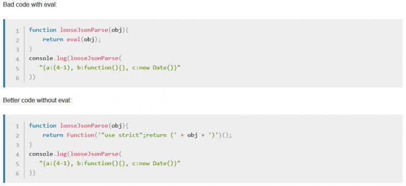 不使用eva l()進(jìn)行編碼